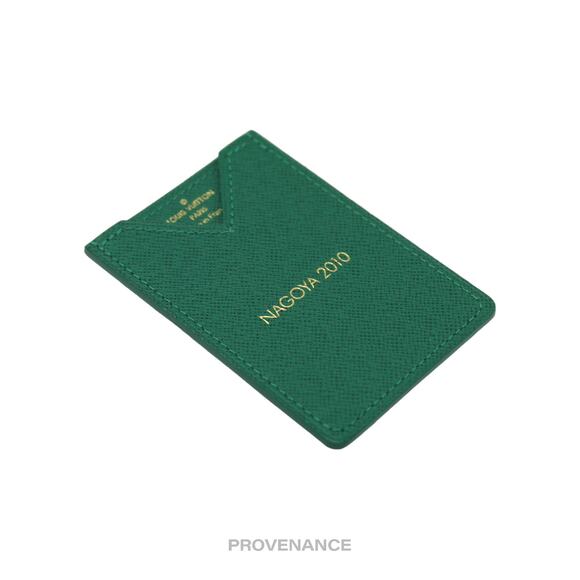 🔴 Louis Vuitton Nagoya 2010 Card Wallet - Green Taiga - Picture 4 of 6